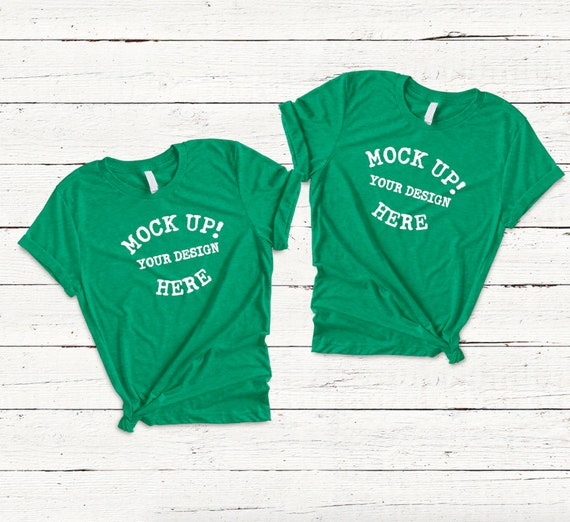 Bella Canvas 3001 Heather Kelly Shirts Best Friends Knotted Etsy