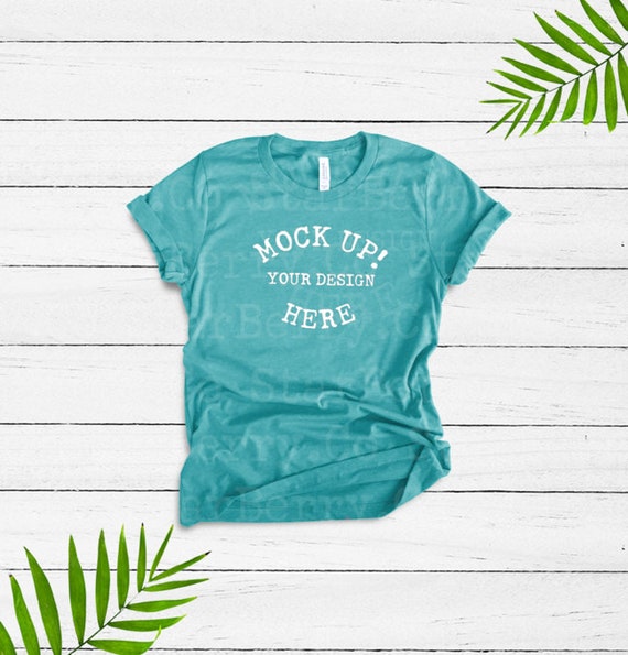 Download Bella Canvas 3413 Unisex Triblend Teal Tee Mockup Bella Etsy