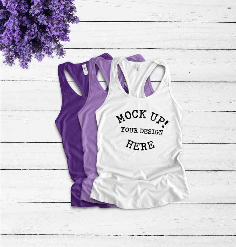 Download Next Level 1533 Ladies Ideal Racerback Tank Tank Top Mockup | Etsy