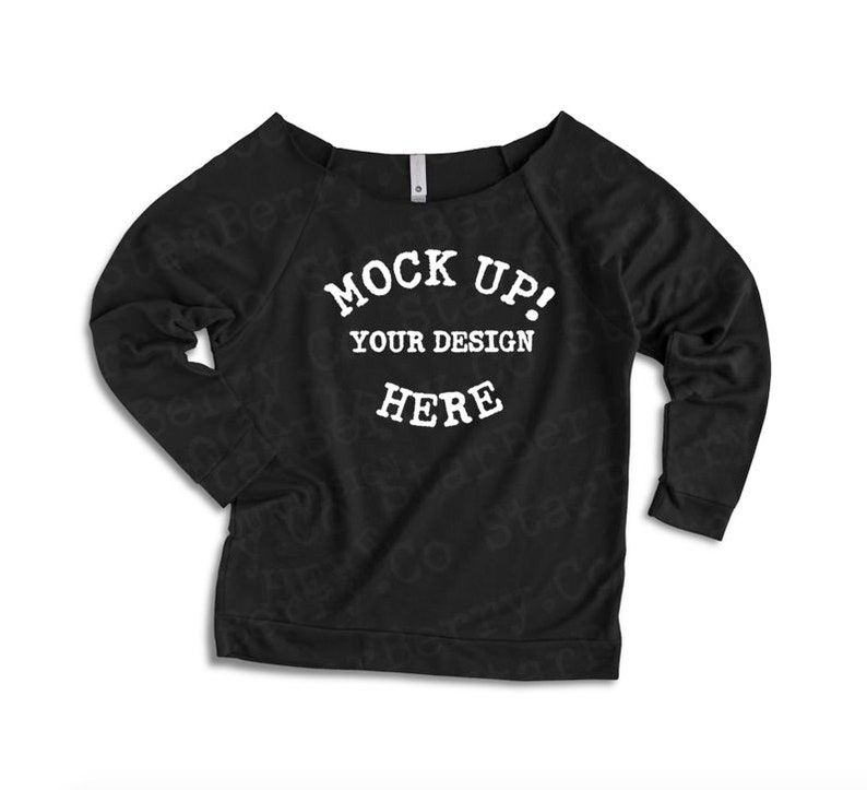 Download 6951 Next level Black Raglan Mock-up Blank mockup Off the ...
