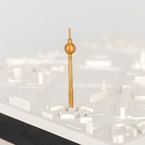 3D STADTDRUCK „Berlin“ anpassbar Heimatstadt | 3D gedruckt & handkoloriert |Öko-freundliches PLA| Geschenk Abschiedsgeschenk Wanddeko
