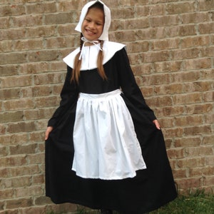 NEW Handmade Historical Play Pilgrim Woman 4pc Costume Dress - Etsy