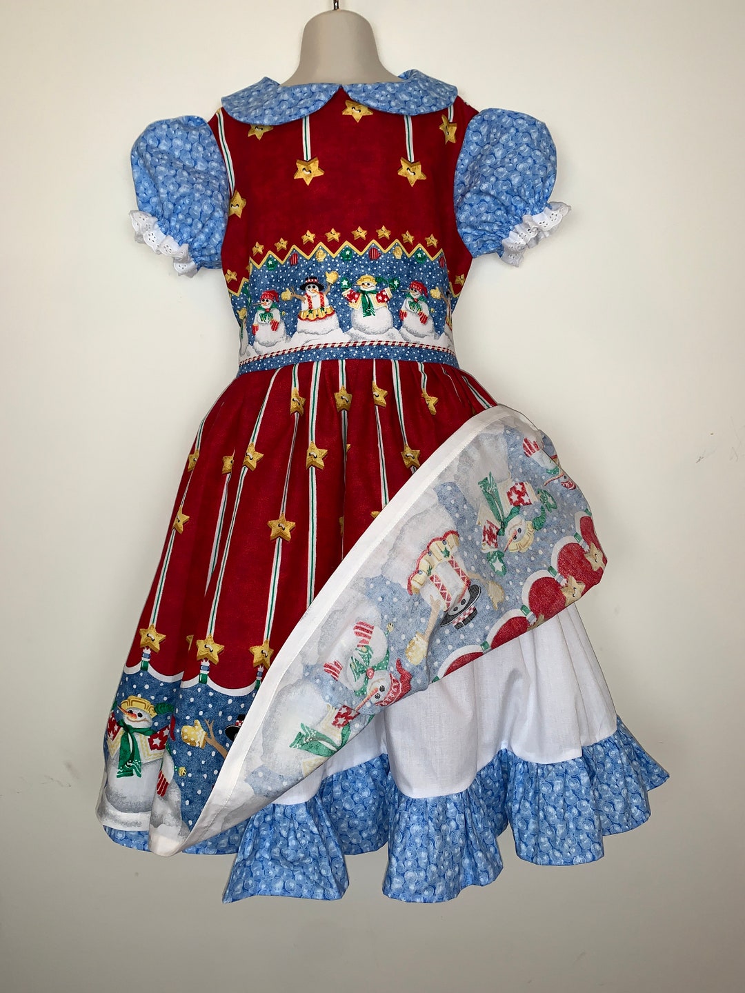 NEW Handmade Daisy Kingdom Blizzard Boys Christmas Dress Etsy