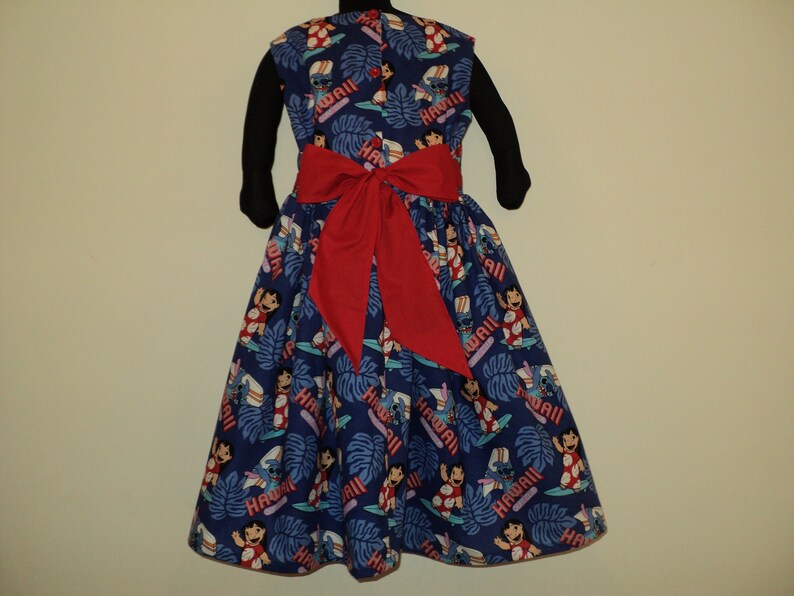 NEW Handmade Disney Lilo And Stitch Hawaii Blue Dress Custom Size