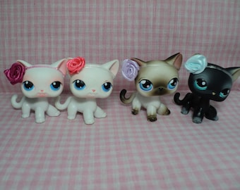NEW Handmade Littlest Pet Shop LPS Lot of 13 Roses Head Piece Accessories In Gift Bag(No Pets)