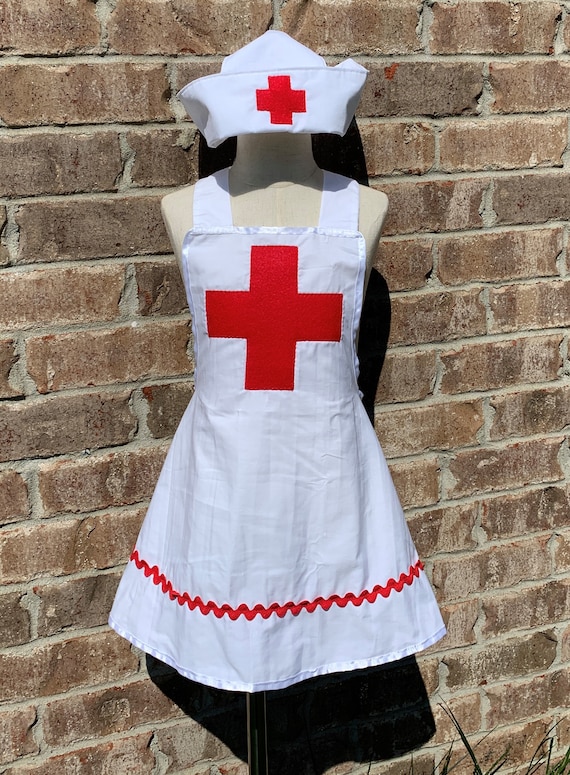 Nouveau fait a la main historique infirmiere Costume tablier chapeau personnalise femme taille plus de choix Etsy France