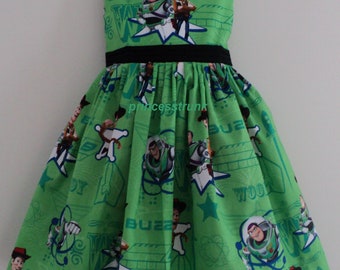 NUEVO vestido verde hecho a mano de Disney Pixar Toy Story Woody BuzzLight año tamaño personalizado