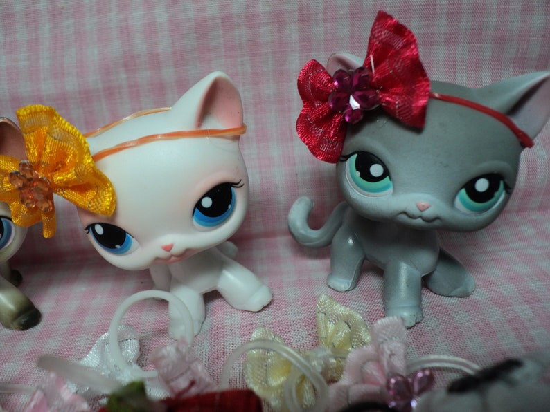 NEW Handmade Littlest Pet Shop LPS 11 Bows W/Stone Accessories Etsy