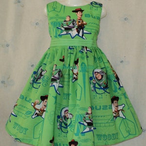 NEW Handmade Disney Toy Story Buzz/Woody Green Dress Custom Size