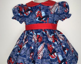 Toddler Spider Man Dress - Etsy