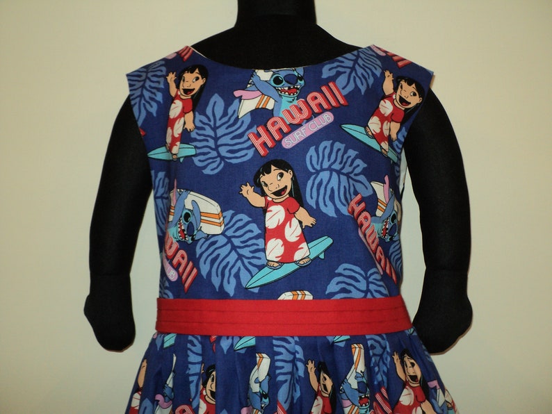 NEW Handmade Disney Lilo And Stitch Hawaii Blue Dress Custom Size