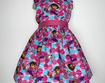 NEW Handmade Dora the Explore & Boots Best Friends Dress Custom Size - Etsy