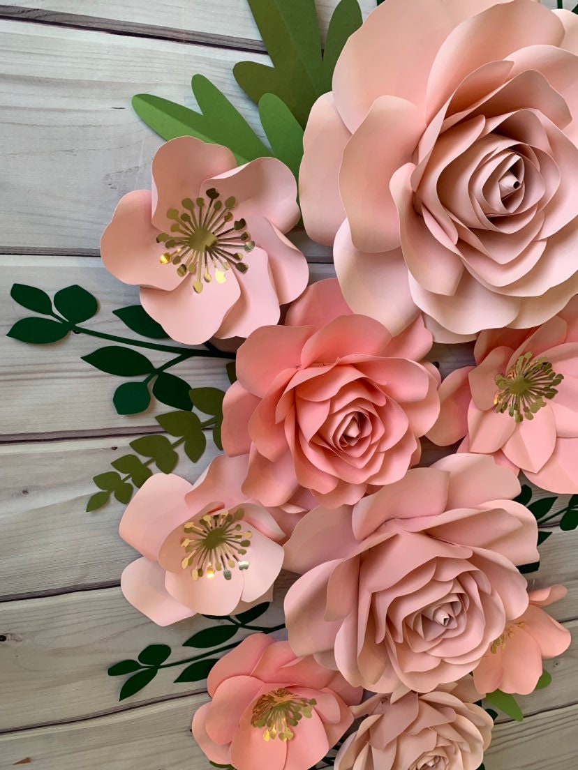 Paper Flowers for Nursery Wall Decor baby Shower Decor paper - Etsy