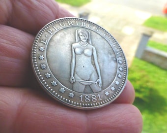 Hobo Coin Girl Fantasy Dollar Unique Hobo Art