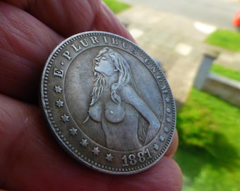 Hobo Münze Fantasy Girl Dollar Einzigartige Hobo Art