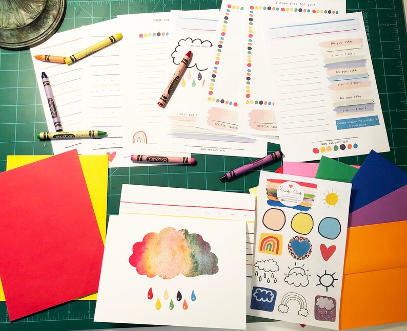 Kid's Stationery / Letter Writing Kit / Stationery for Etsy