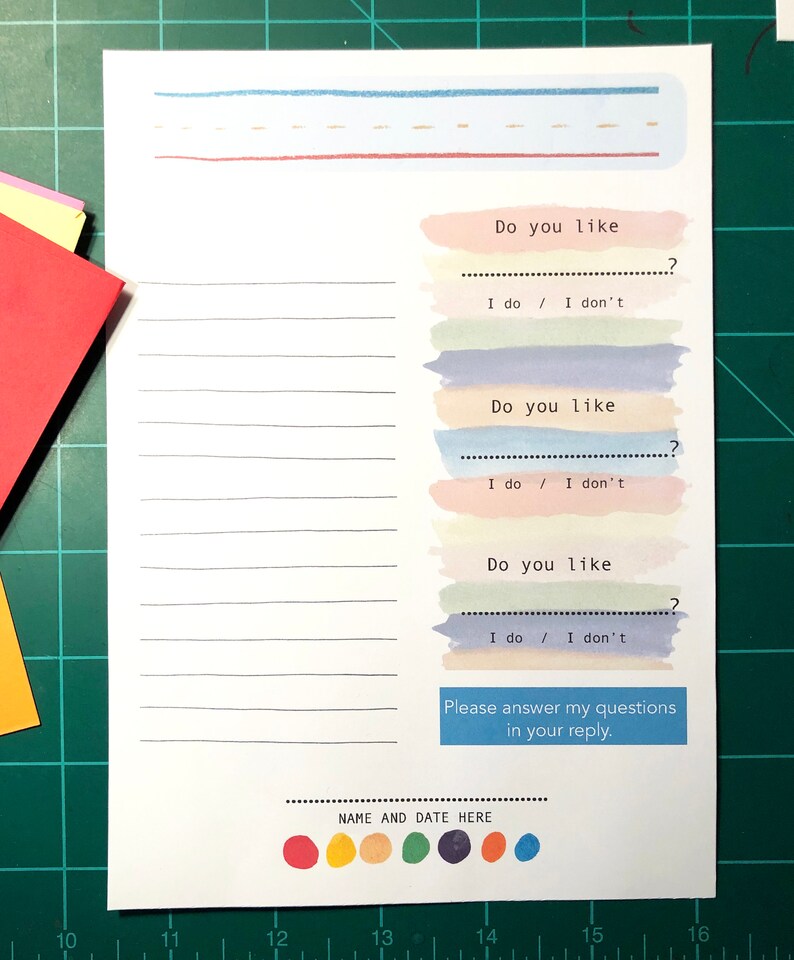 Kid's Stationery / Letter Writing Kit / Stationery for Etsy