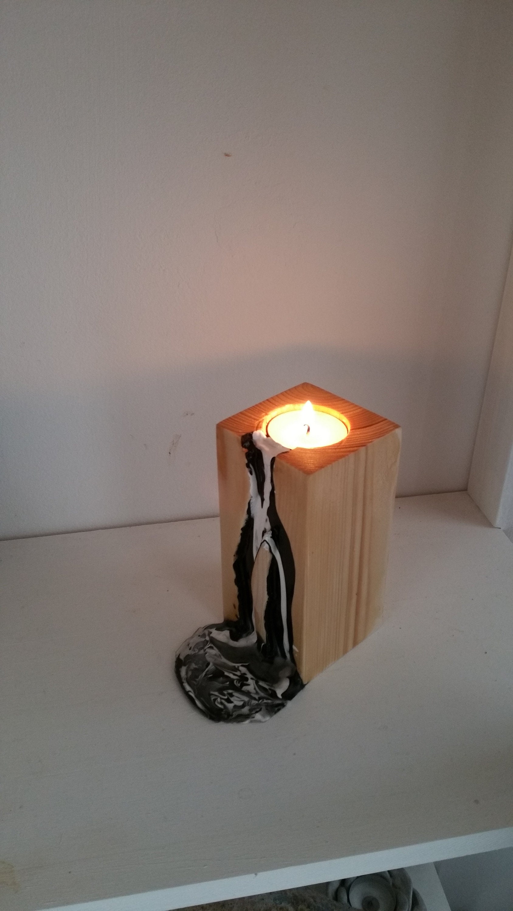 Bougeoir Bois Création, Photophore Bois, Deco Cadeau Fetes Des Meres