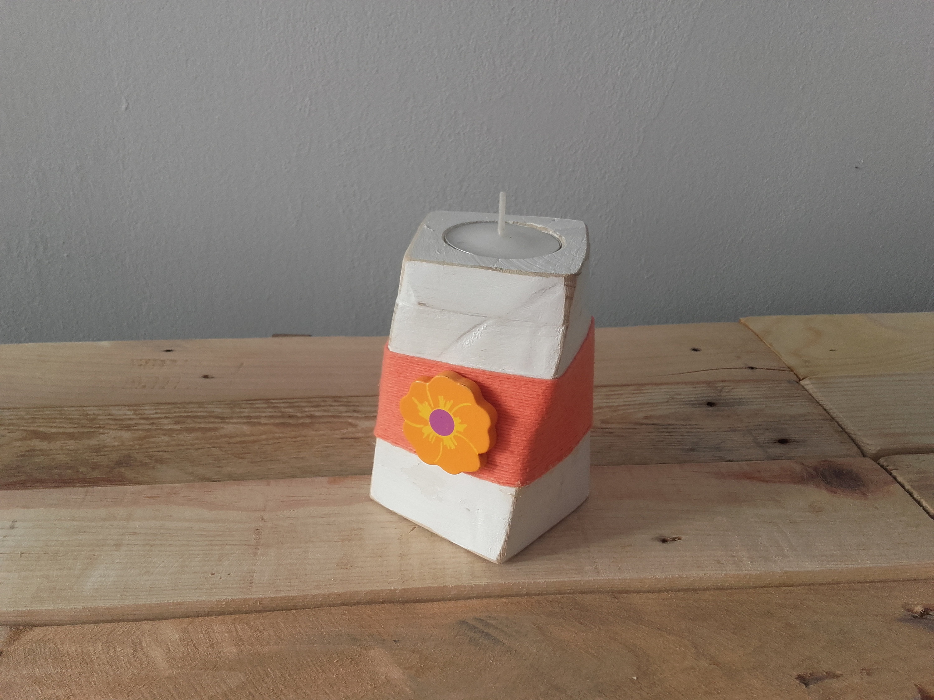 Lot de 2 Bougeoirs Bois Torsadé, Deco Bois, Photophore, Cadeau Noel, Deco Noel