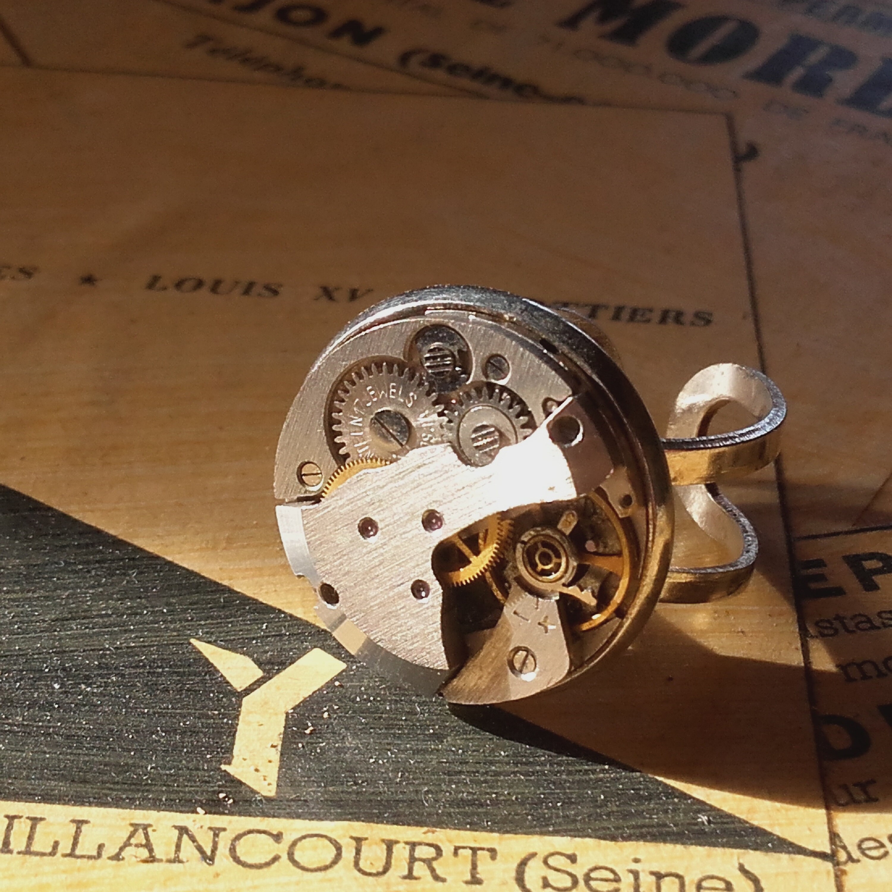 Vintage Watch Movement Ring Steampunk Etsy UK