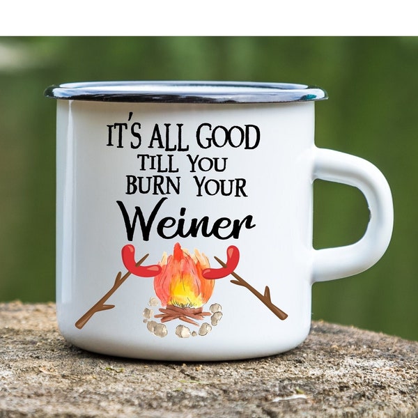 Campfire Coffee Mug, Funny Camping Personalized Coffee Mug, Child's Camping Cup, Personalized Gift