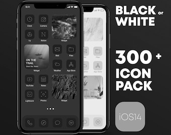 300+ Black or White iPhone icons