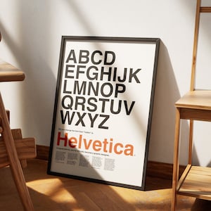 Helvetica Typeface Poster: Celebrate Timeless Elegance and Versatility