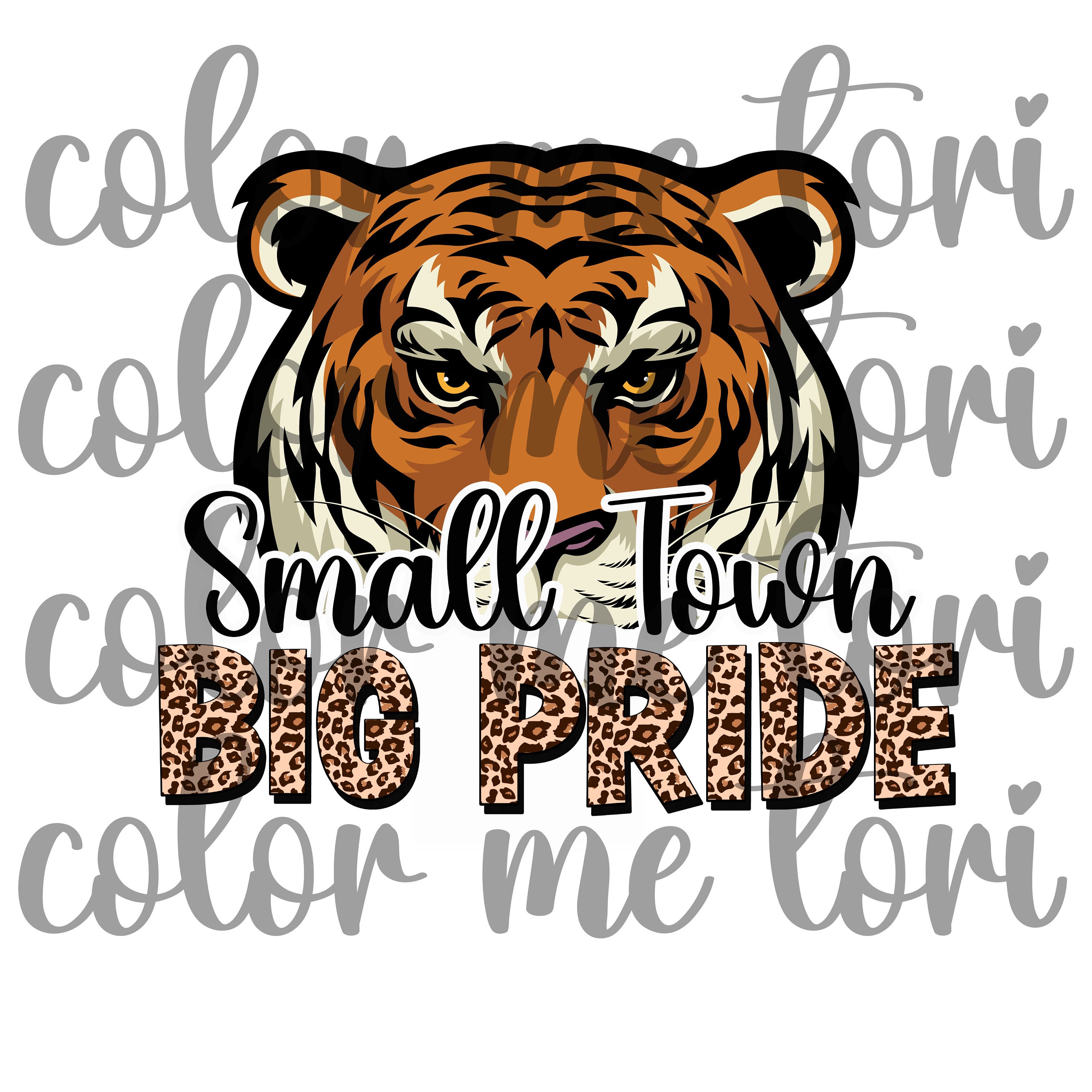 Small Town Big Pride Tiger - Etsy