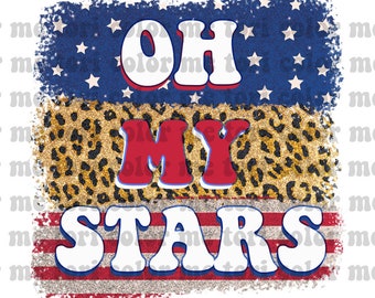 Sublimación Oh My Stars del 4 de julio