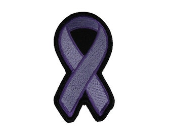 Light Purple Awareness Ribbon Patch for Lupus, Fibromyalgia, Pancreatic Cancer