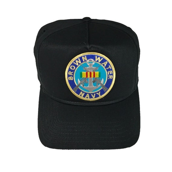 Brown Water Navy With Vietnam Service Ribbon Hat Cap Etsy