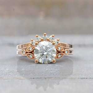Future Style 1 Carat Moissanite Side Stone Ring main image 1