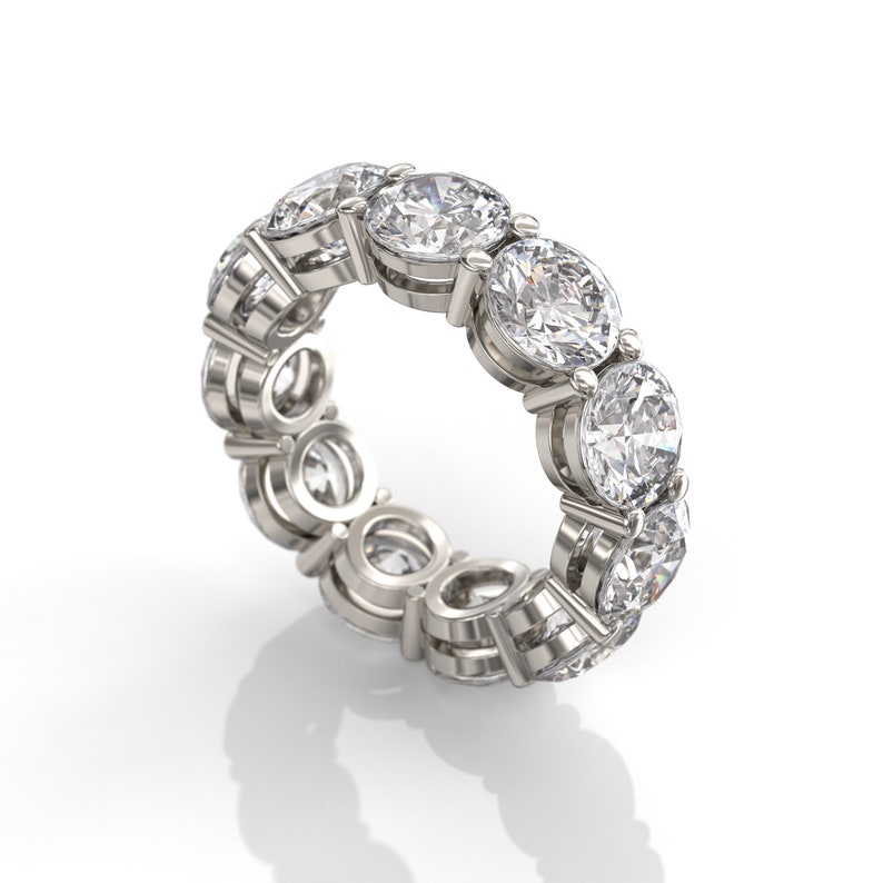 11 carat TW Moissanite Wedding Band Women Custom Eternity Ring 1 11 carat TW Moissanite Wedding Band Women Custom Eternity Ring 1