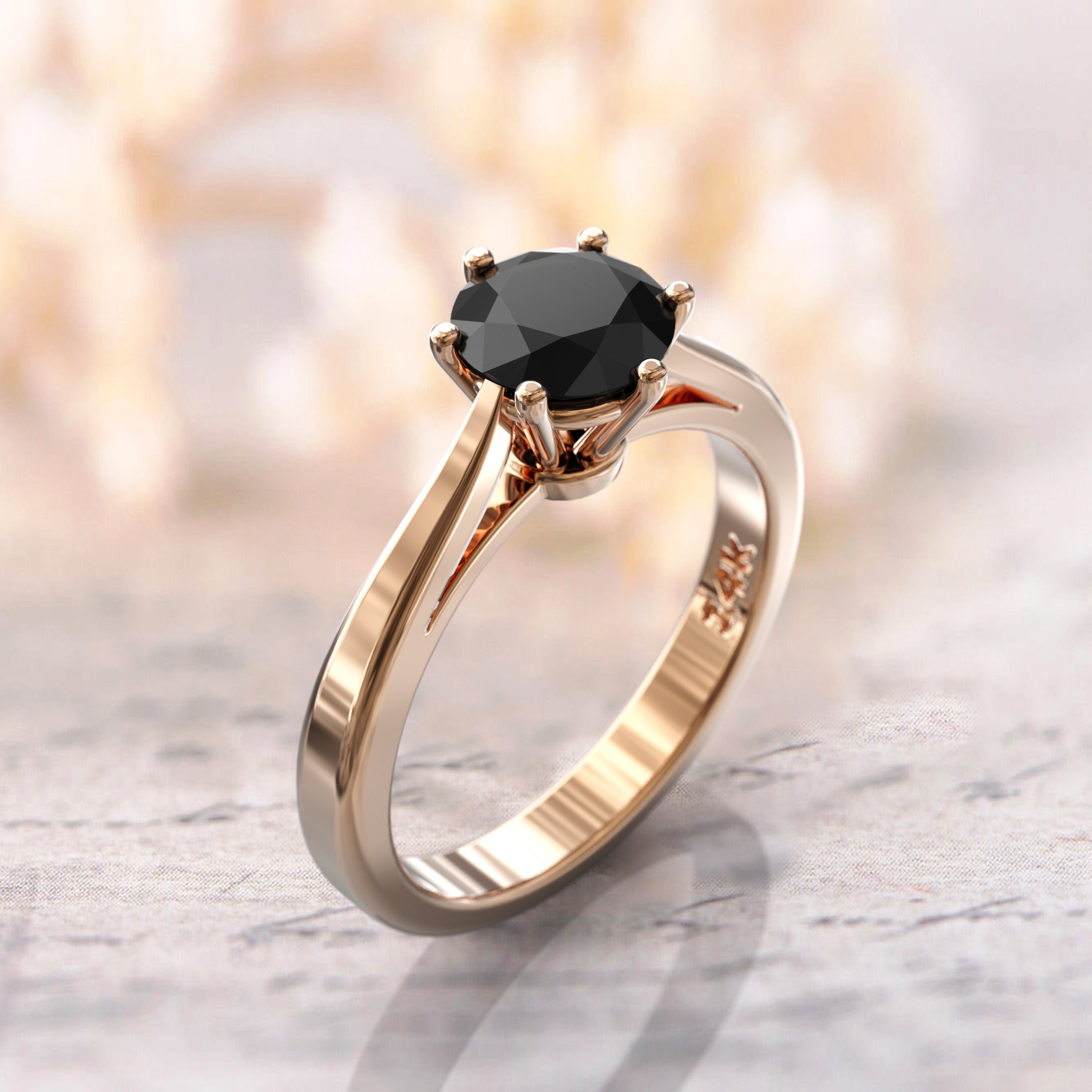 Black Stone with Diamond Sophisticated Design Gold Plated Ring for Men -  Style A761 – Soni Fashion®