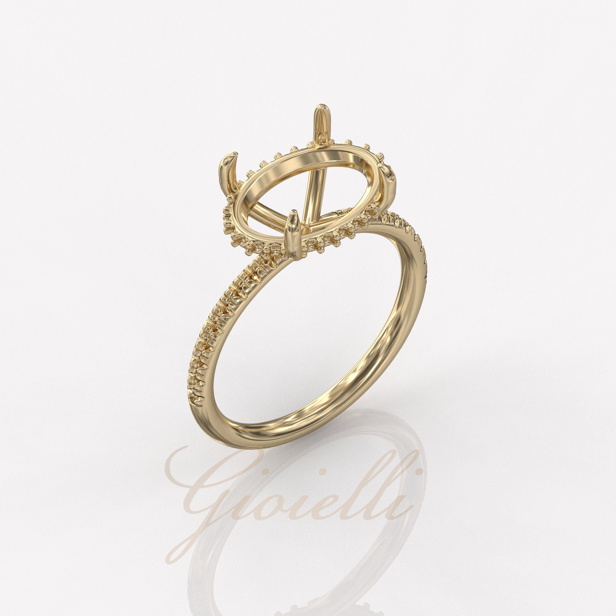 Gold ring hotsell mount