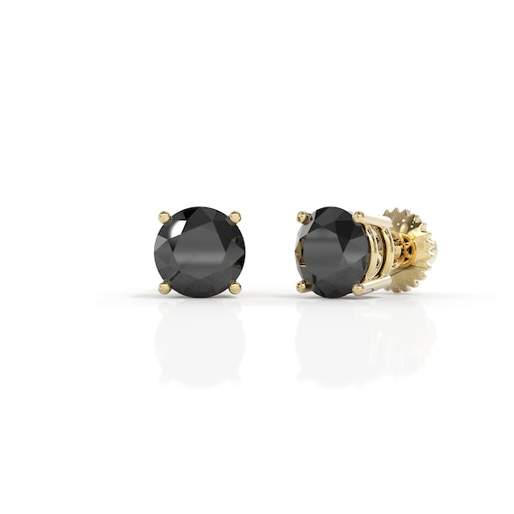 Anuket Diamond and Black Diamond Hoop Earrings – Letalis Jewellery