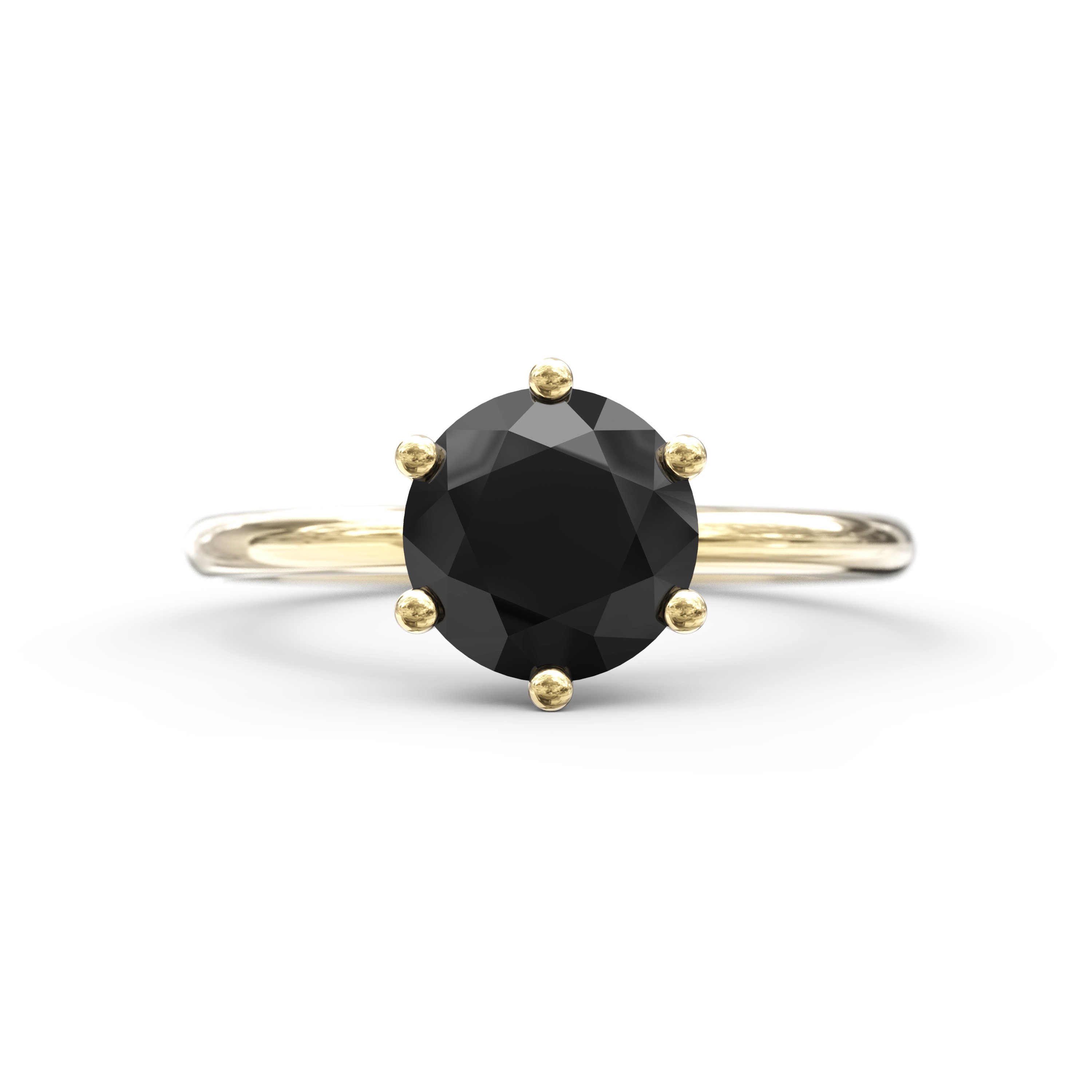 6 carat black diamond ring outlet