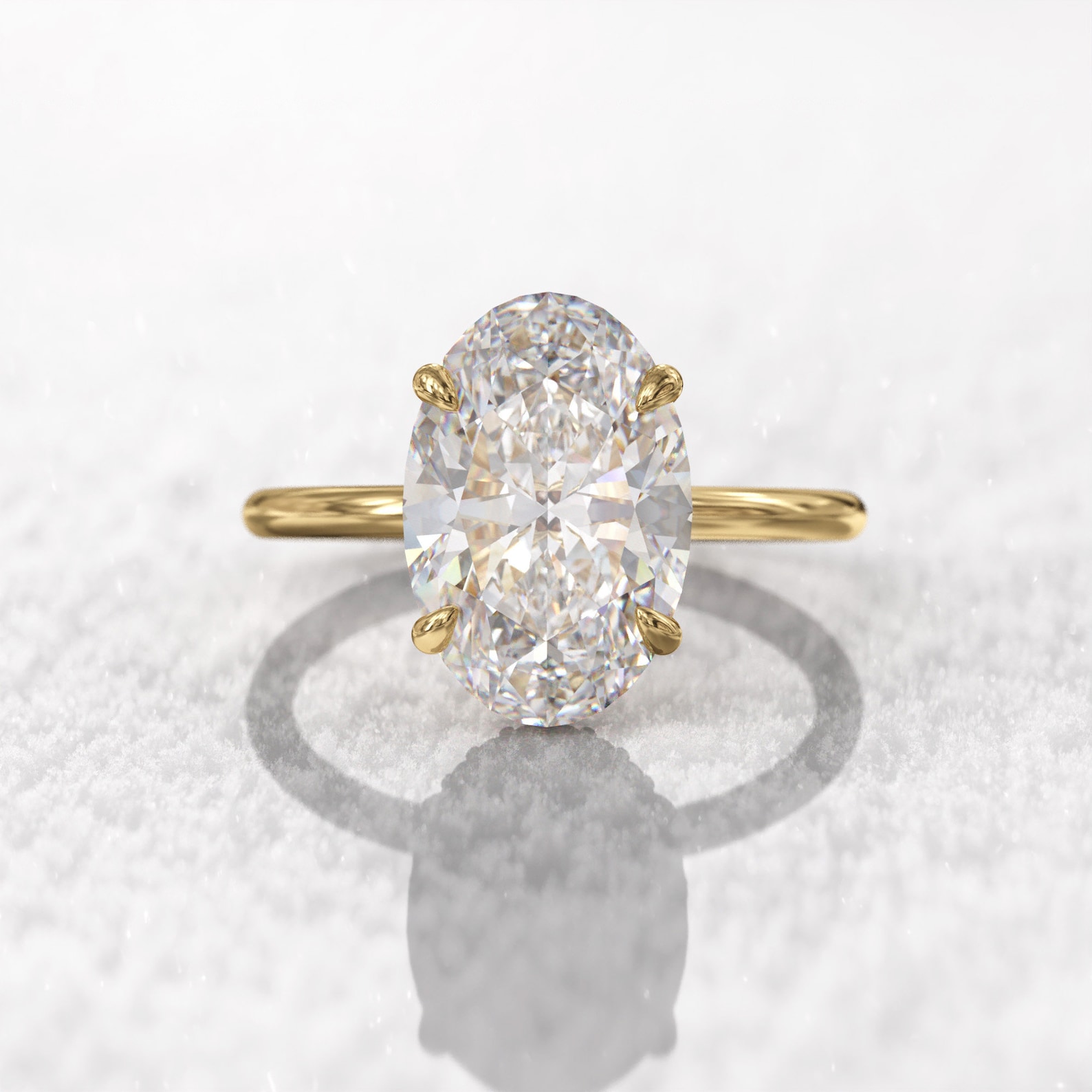 Oval engagement ring double hidden Halo 3 carat oval Etsy