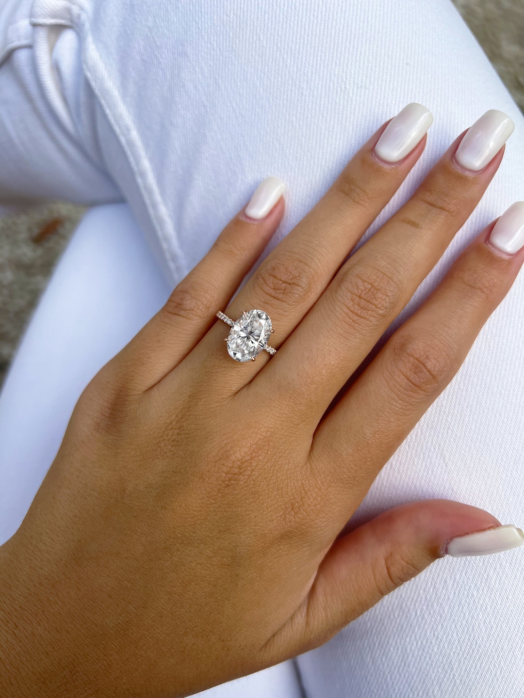 3.5 carat diamond ring oval discount