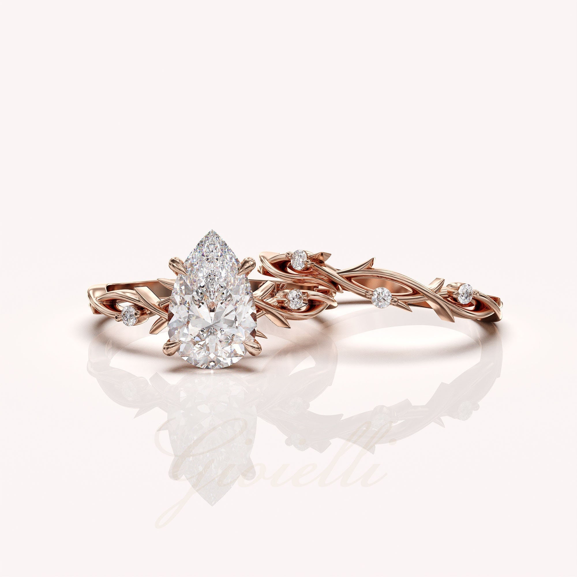 cut-out pavé diamond ring