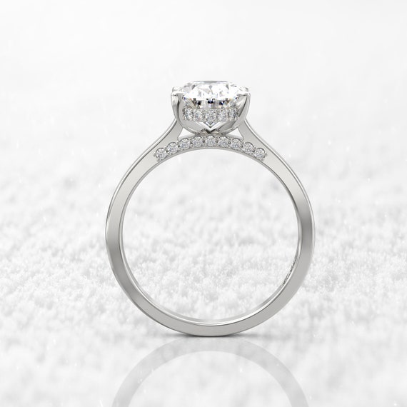 Pave bridge ring deals