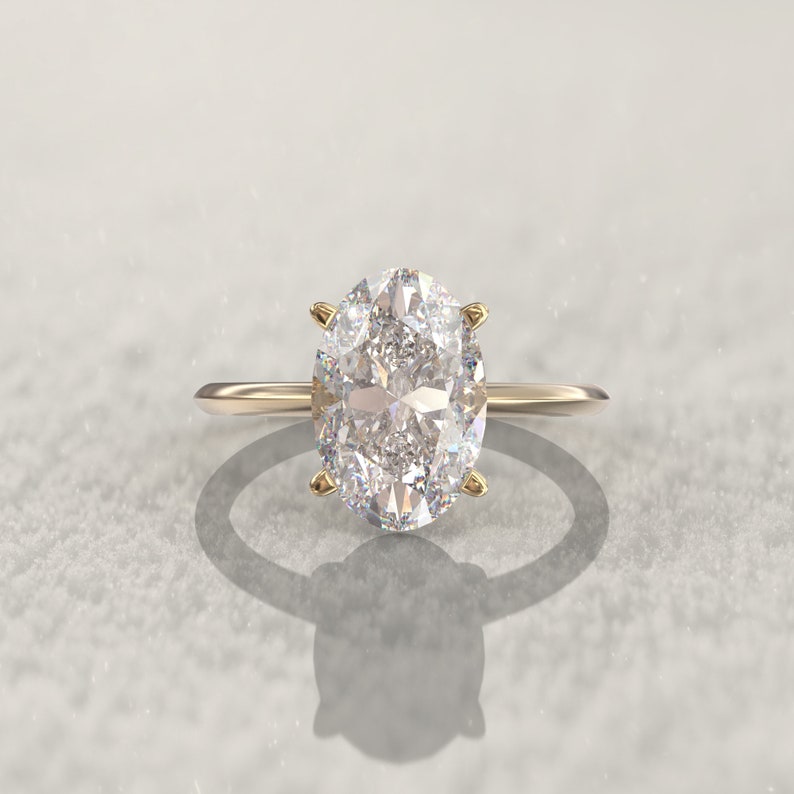 Payment Plan Moissanite Engagement Ring 3 Carat Solitaire Etsy