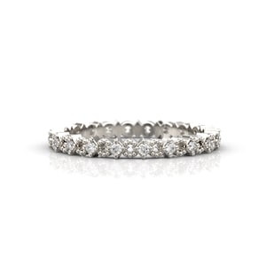 diamond eternity band white gold Wedding Bands Women thin wedding ring