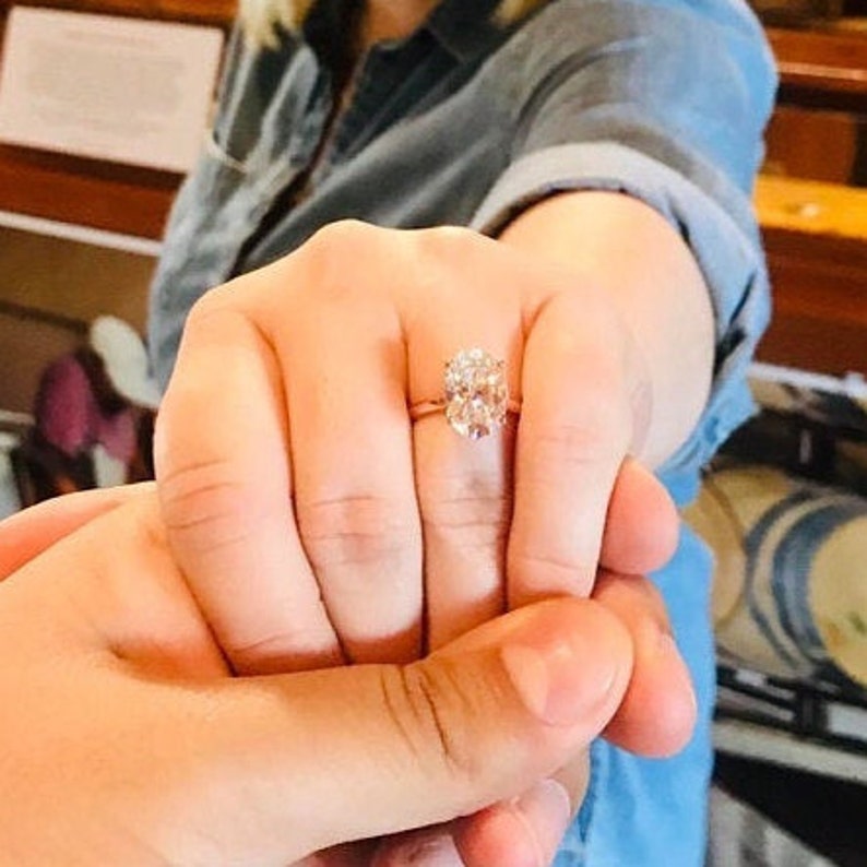 Payment plan Moissanite Engagement Ring 5.5 carat Custom Etsy