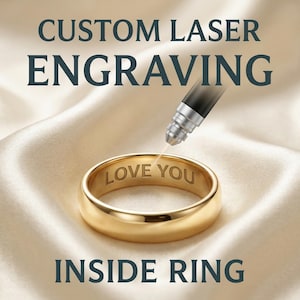 Custom Laser Engraving Inside Ring – Personalized Add-On Service