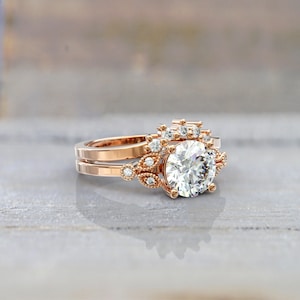 Future Style 1 Carat Moissanite Side Stone Ring main image 0