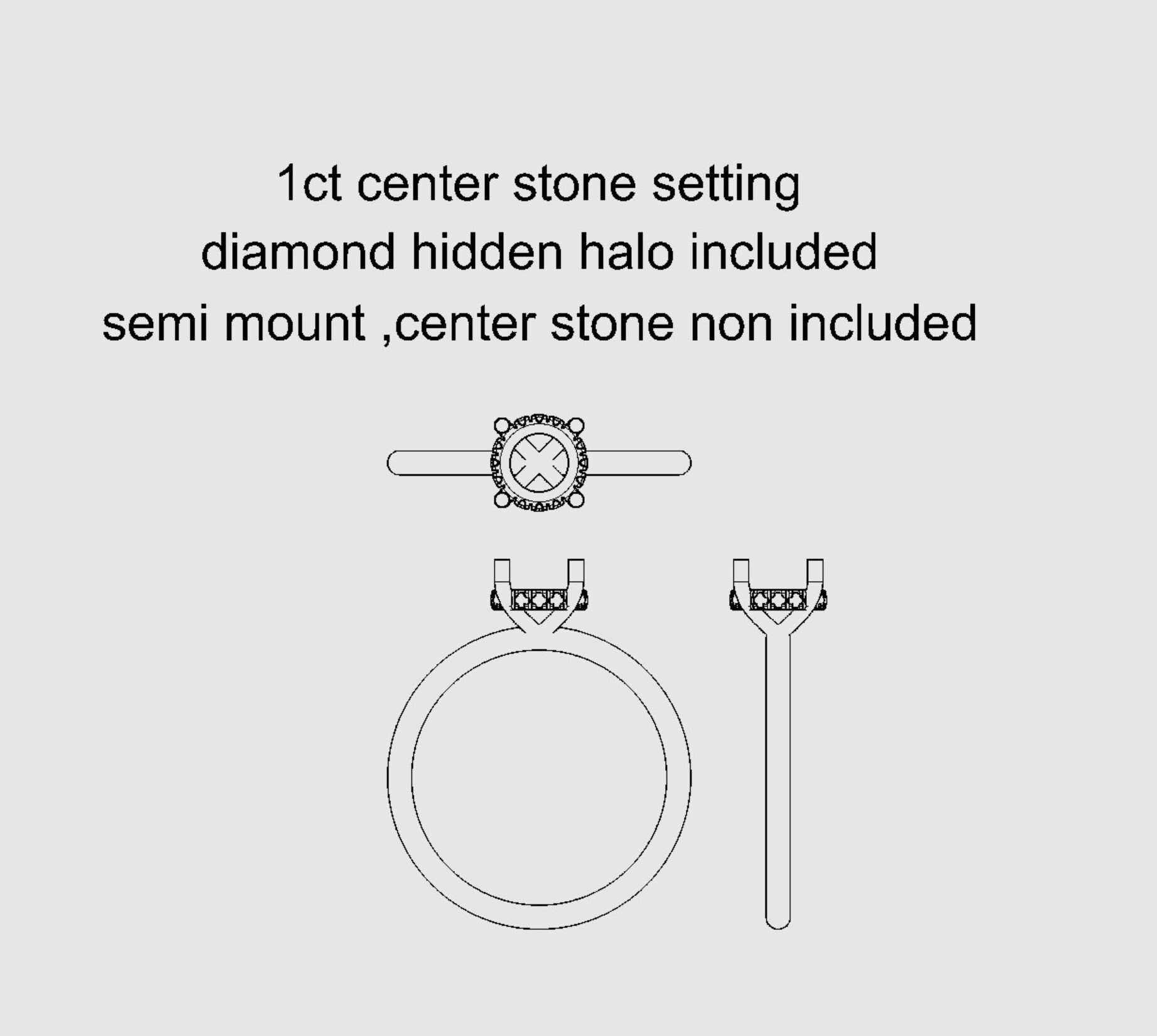 Halo semi mount sale