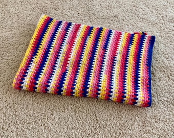 Crochet Blanket Moss Stitch