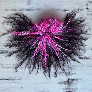 Star Fall Premium Wensleydale Long Locks (10 - 14 inches) (Purple, Pink, Red, Gray, Black, Blue)