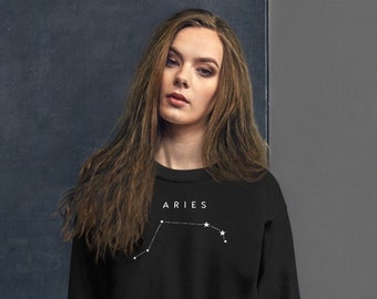 Aries Sweatshirt | Men & Women Sweatshirt | Constellation Shirt | Astrological Sign | Zodiac Sign Clothing | Aries Birthday Gift | Star